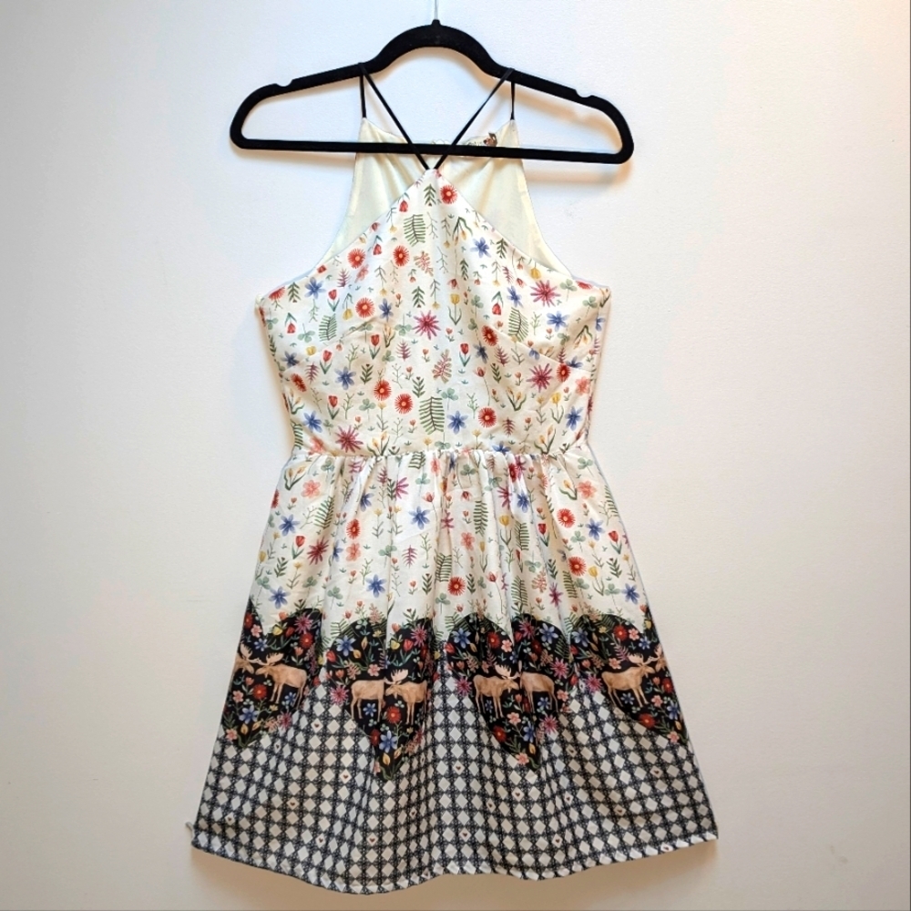 Brazilian Brand Amo Antix Kissing Moose Dress